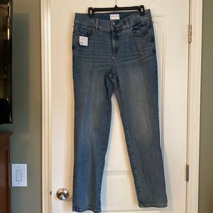 Lane Bryant tighter tummy Straight high-rise jeans size 14